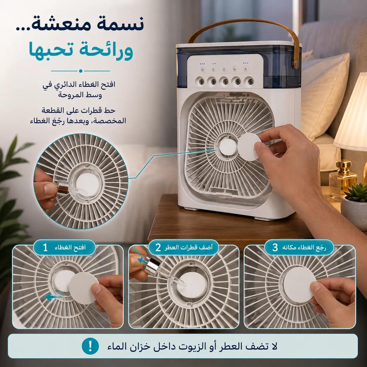 طريقة إضافة العطر في Cooliva