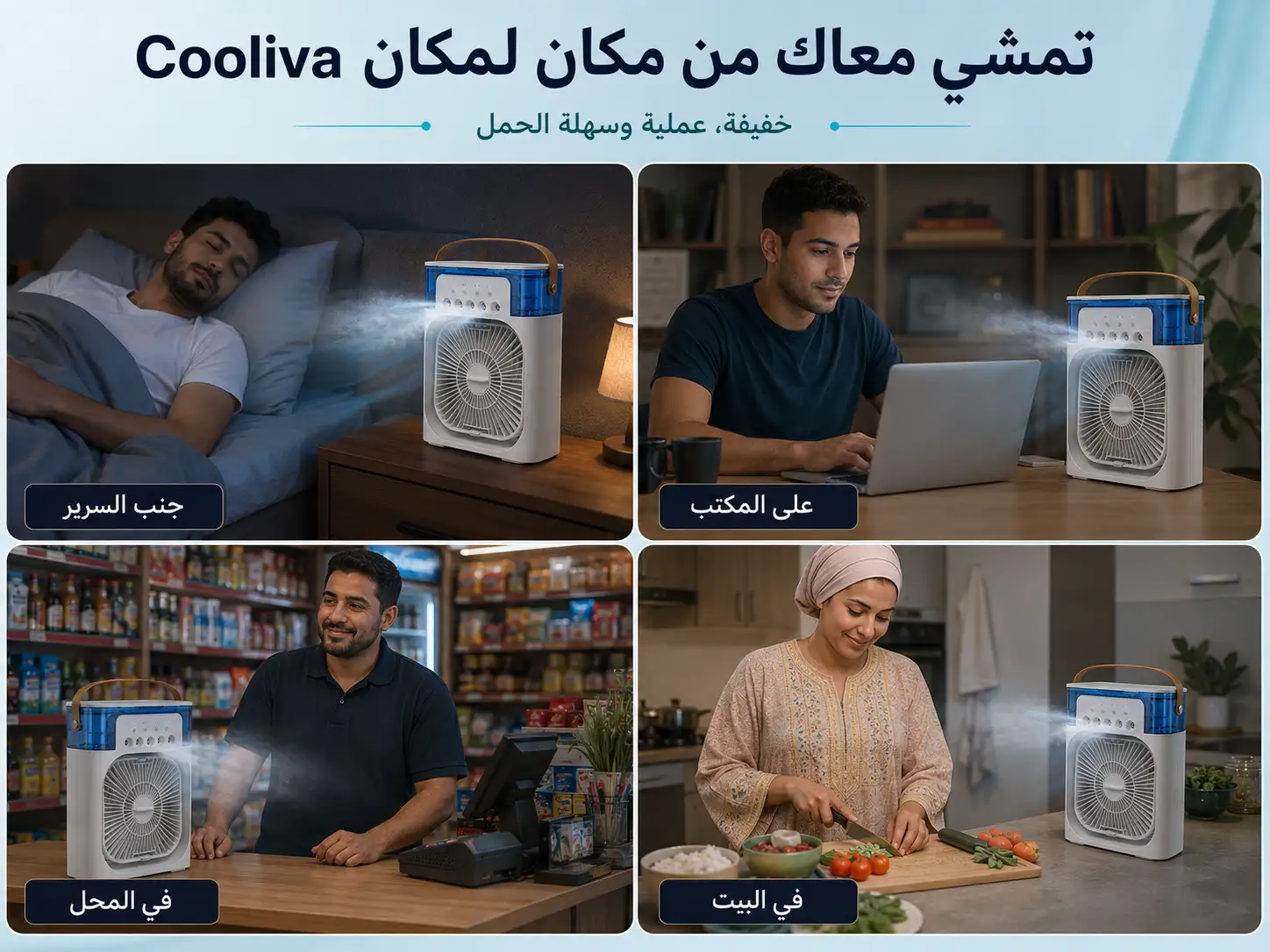 استخدامات Cooliva المختلفة